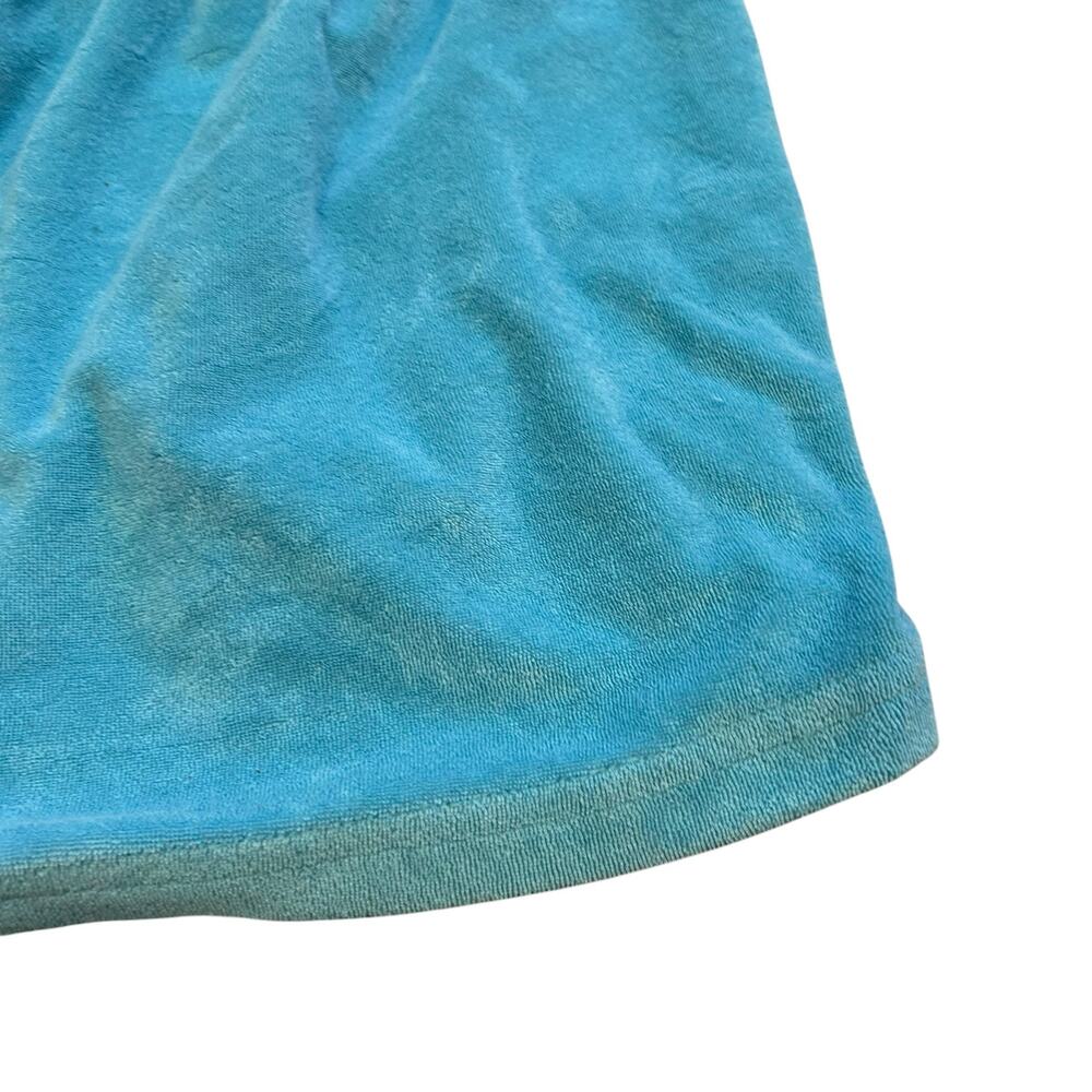 Fabletics Teal Terry Cloth Mini Shorts Mushroom Patch Coquette 1X - Picture 11 of 16